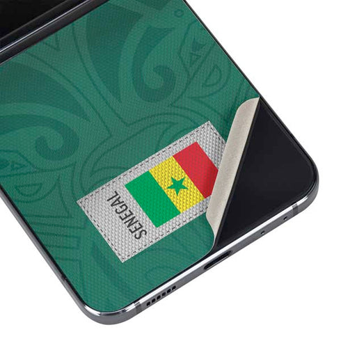 Senegal Soccer Flag Galaxy Z Flip5 5G Skin